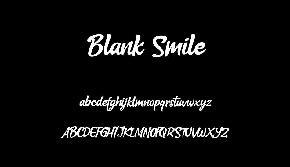 Blank Smile font