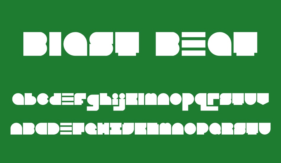 Blast Beat font