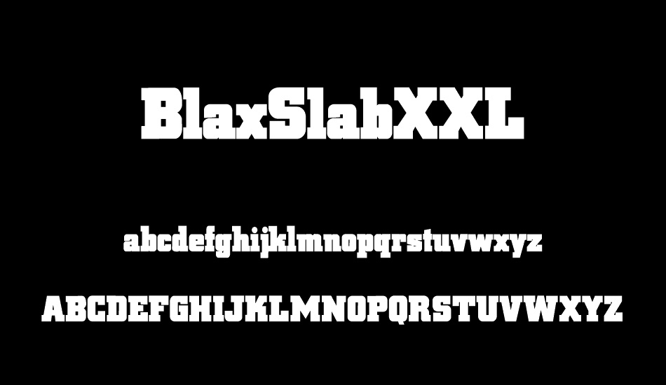 BlaxSlabXXL font