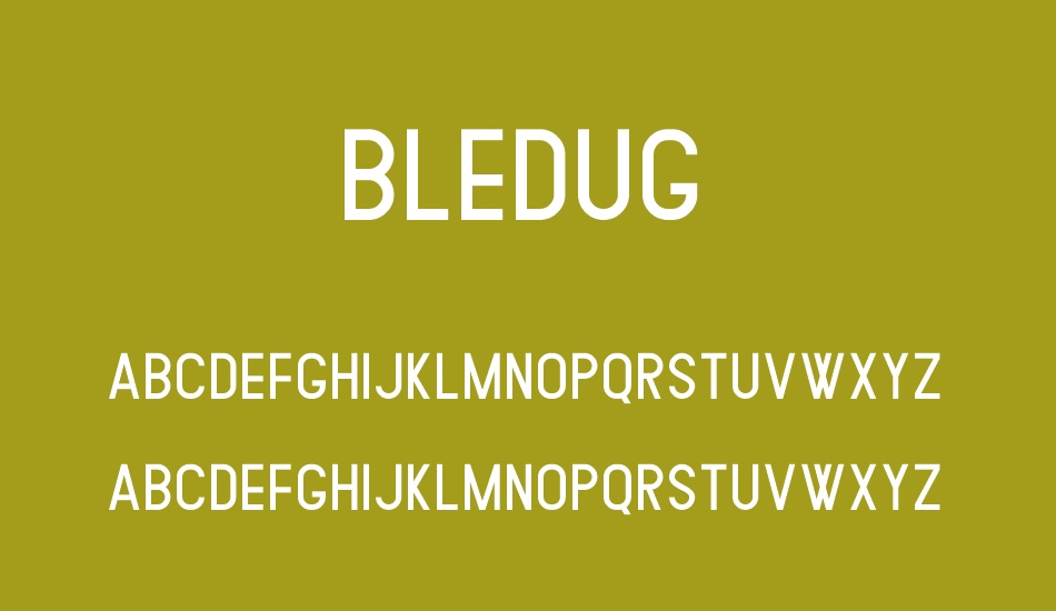 Bledug font