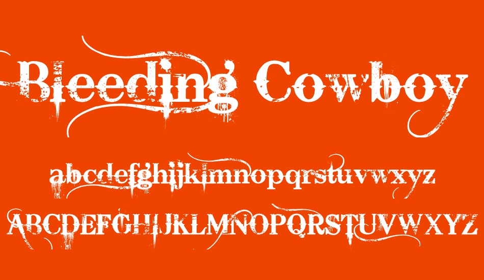 Bleeding Cowboys Free Font