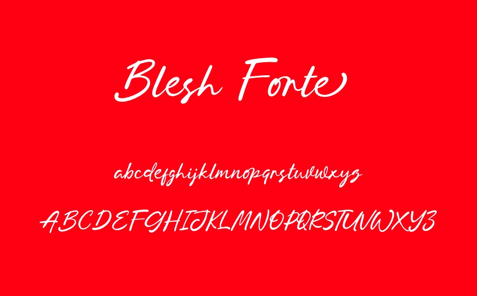 Blesh Forte font