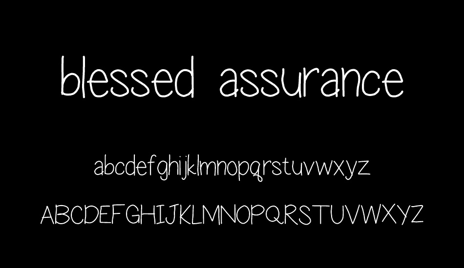 blessed assurance font