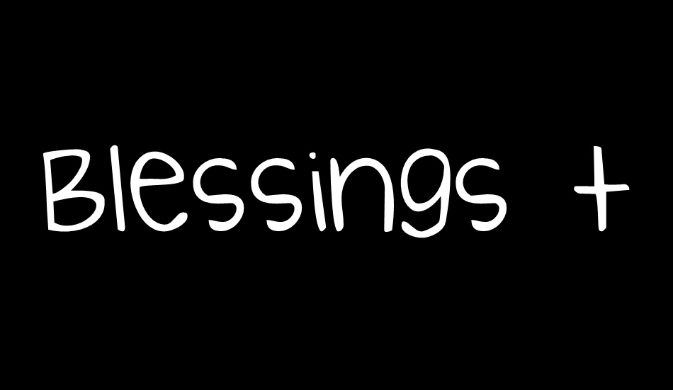 Blessings through Raindrops font big