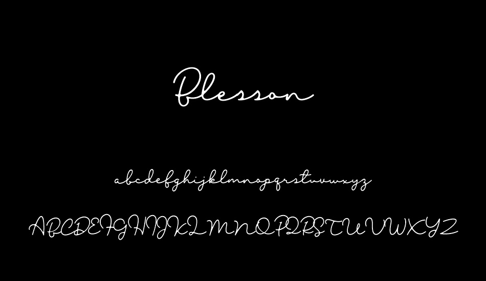 Blesson font