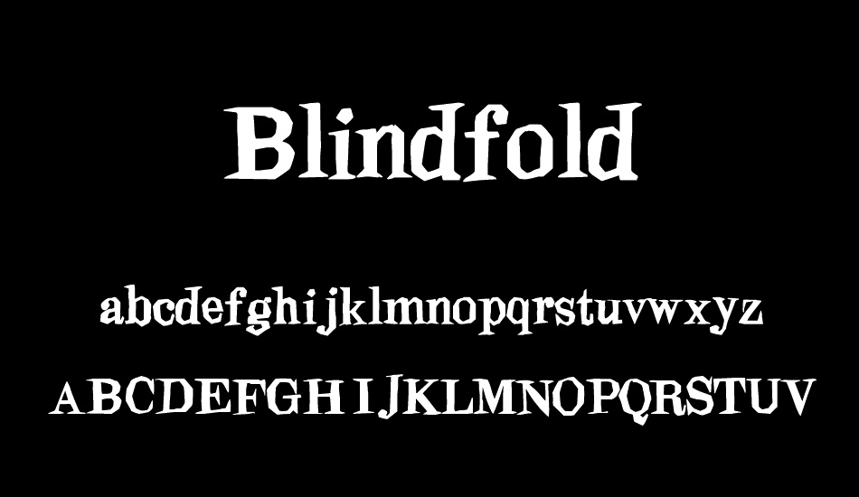 Blindfold font