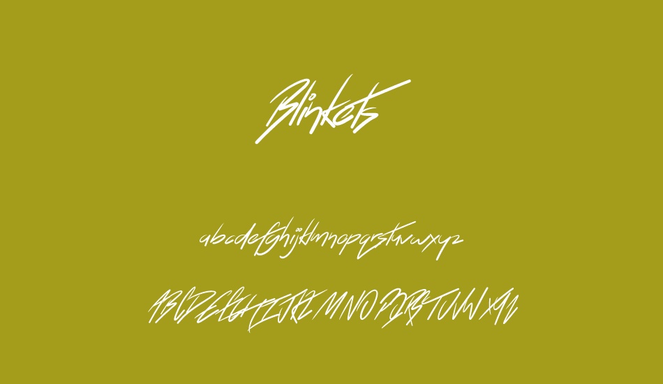 Blinkets font