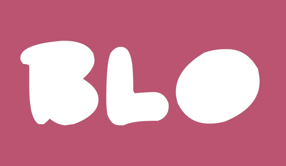 Blob Toon Shadows font big