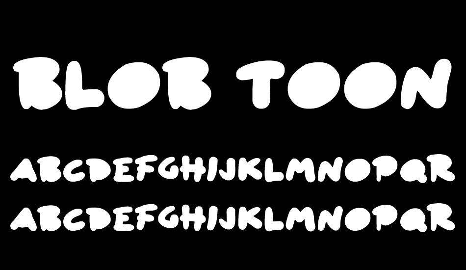 Blob Toon Shadows font