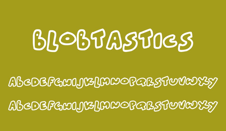 Blobtastics font