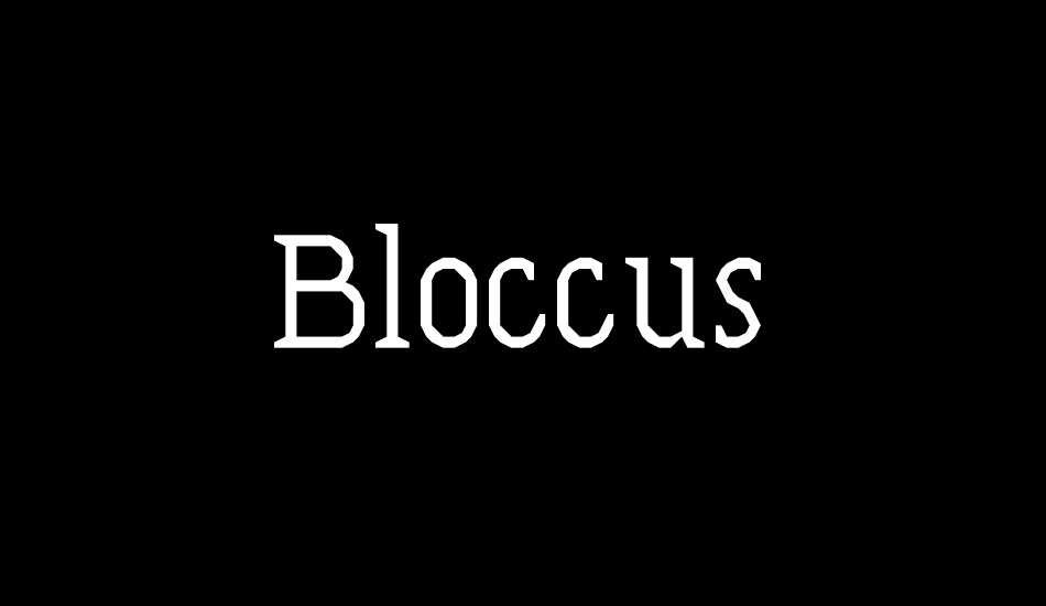 Bloccus font big