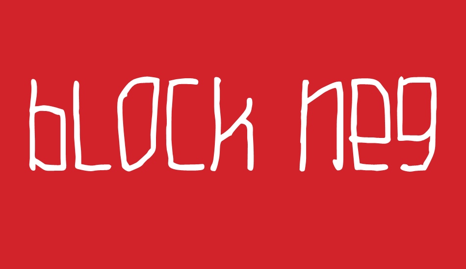 block negrita font big