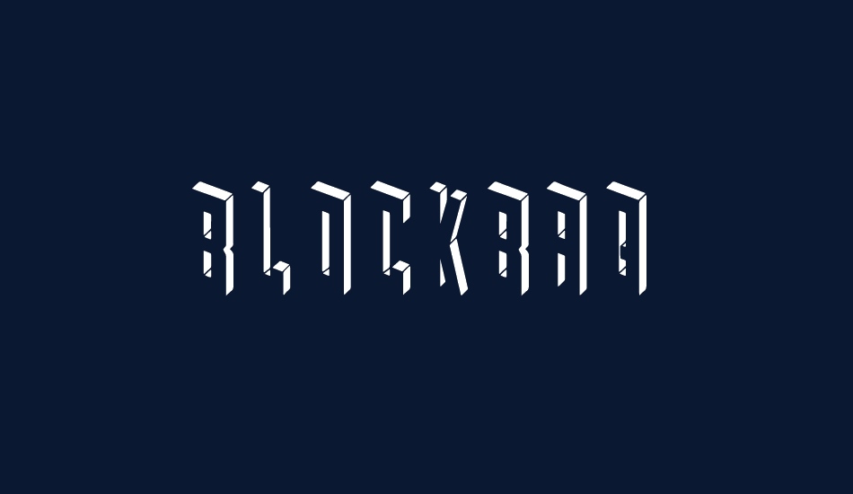 Blockbaq font big