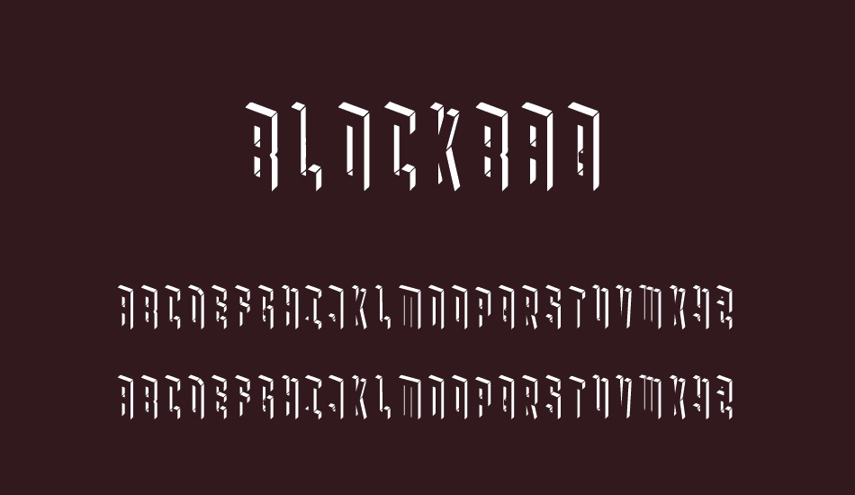 Blockbaq font