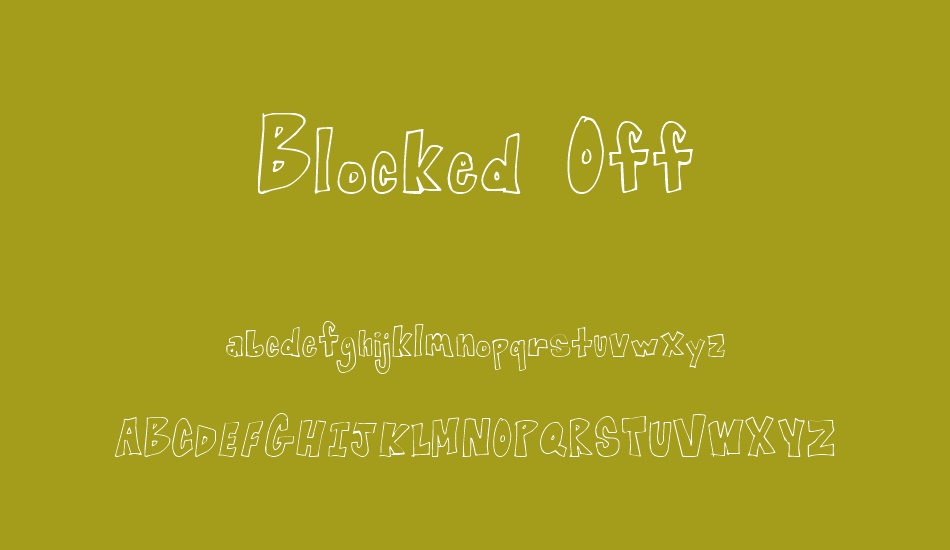 Blocked Off font