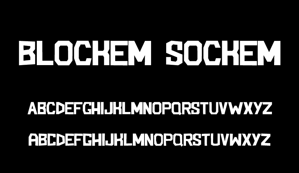 Blockem Sockem font