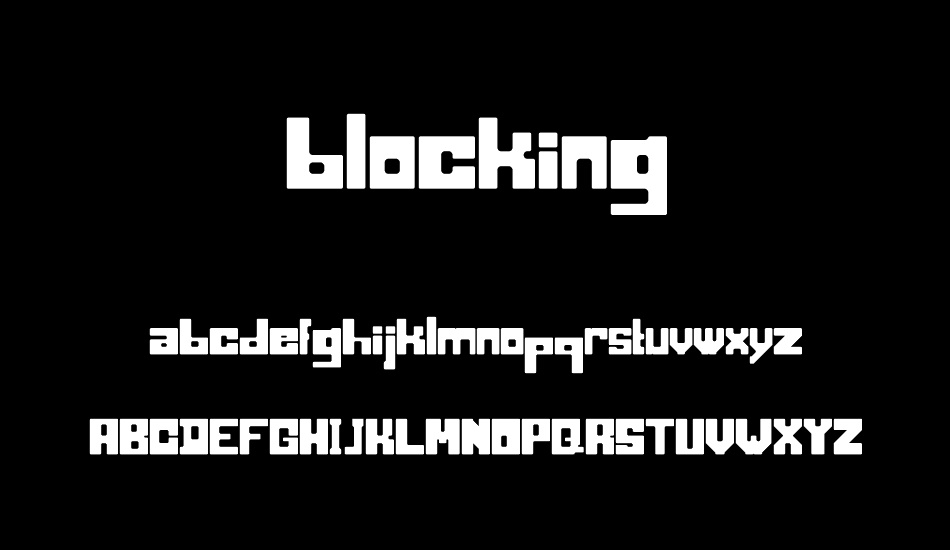 blocking-free-font