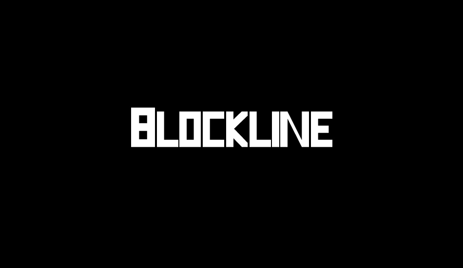 Blockline font big