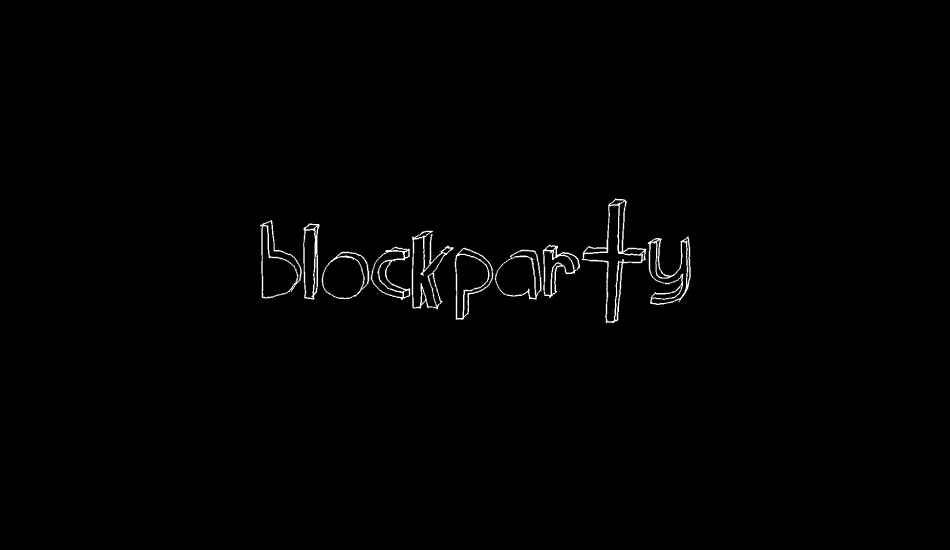 BlockParty font big