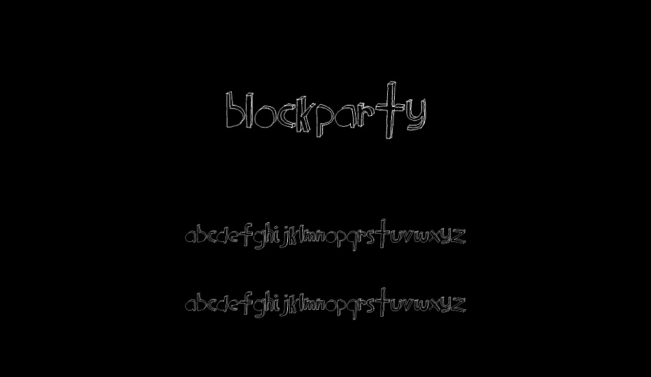 BlockParty font