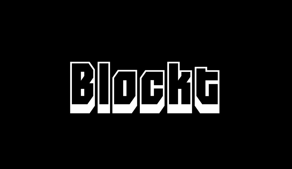 Blockt font big