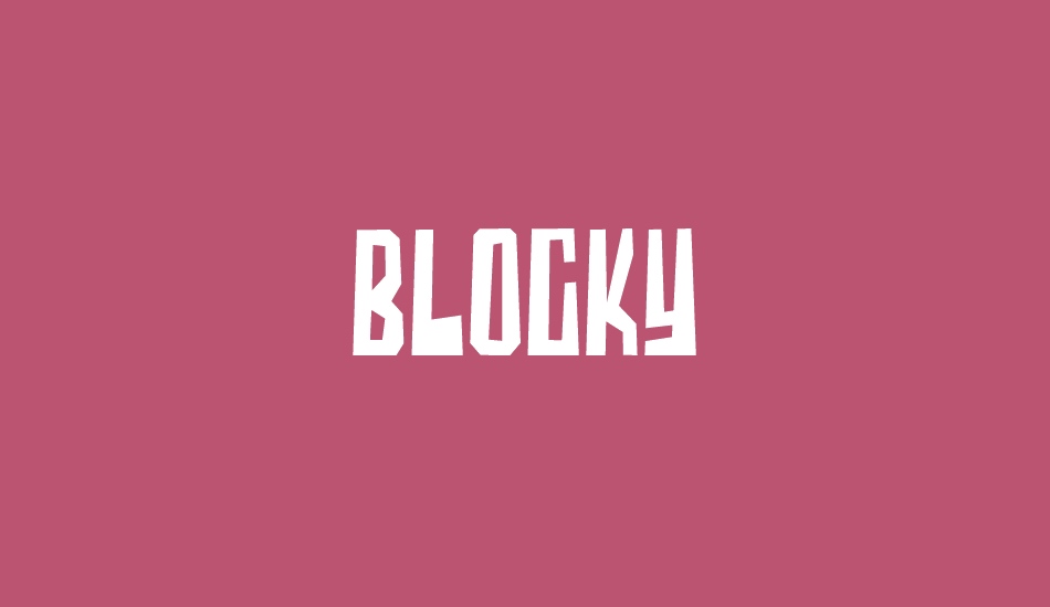 Blocky font big