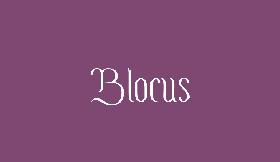 Blocus font big