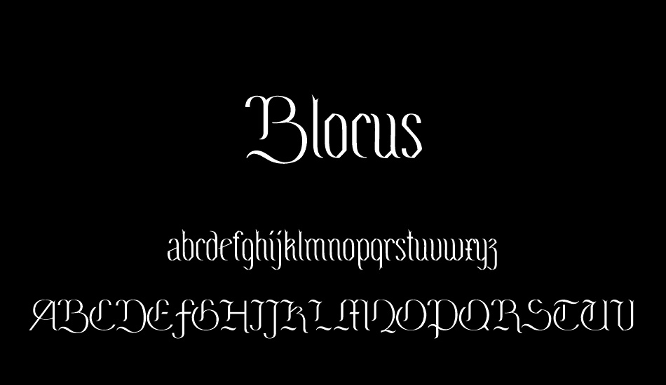 Blocus font