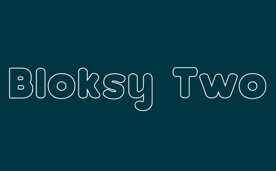 Bloksy font big