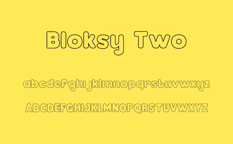Bloksy font