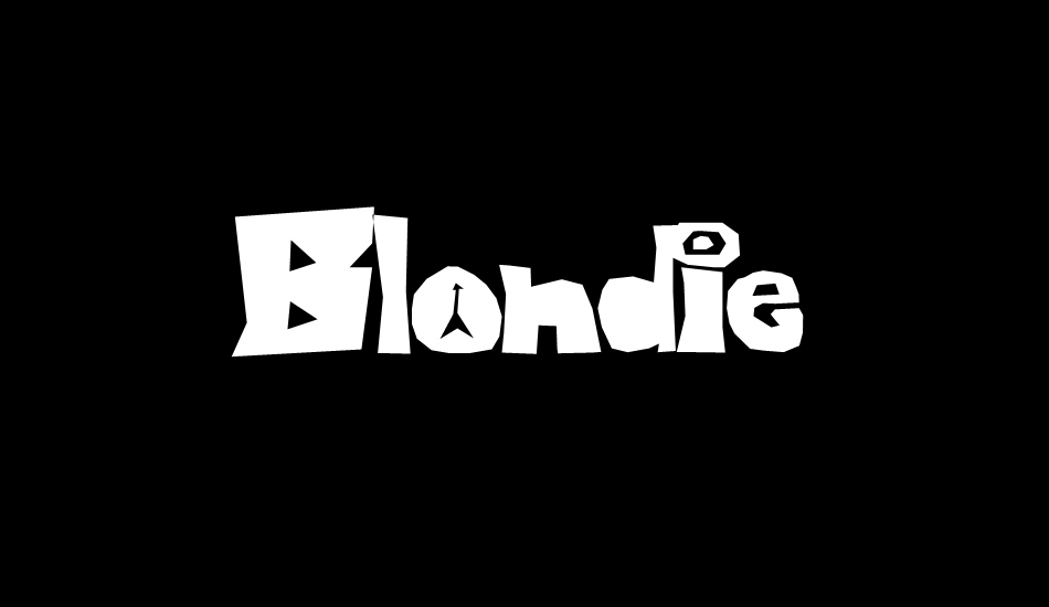 Blondie font big