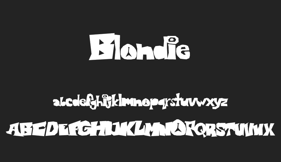 Blondie font