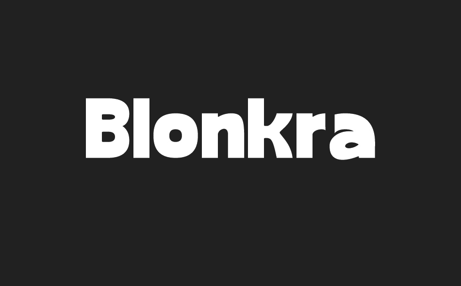 Blonkra font big