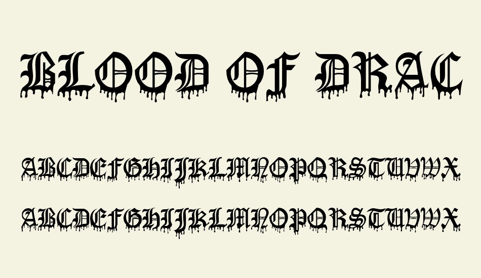 blood-of-draculasw font