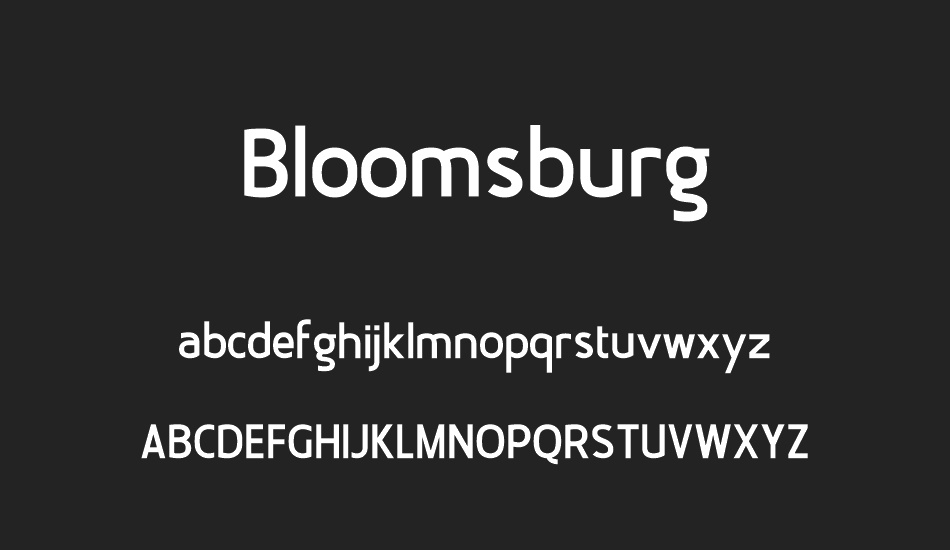 Bloomsburg font