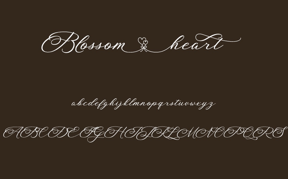 Blossom Heart font