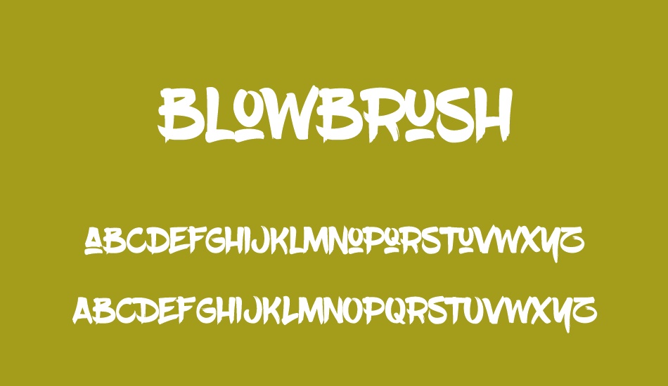 BlowBrush font