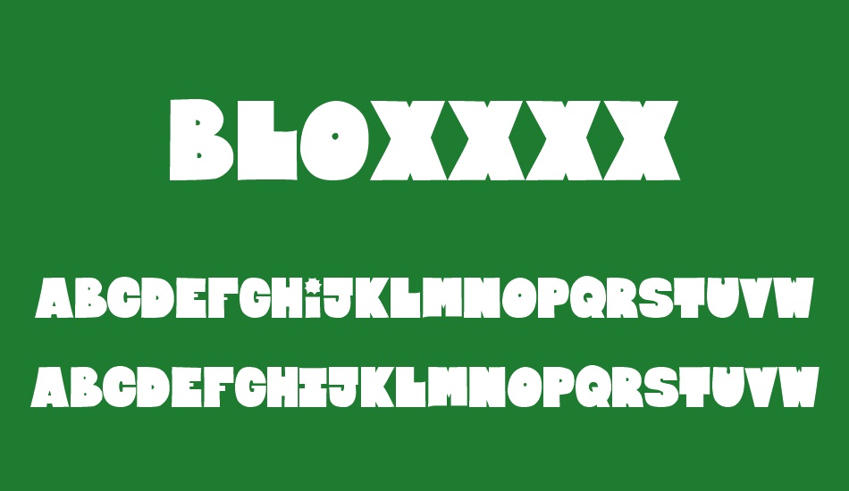 Bloxxxx font