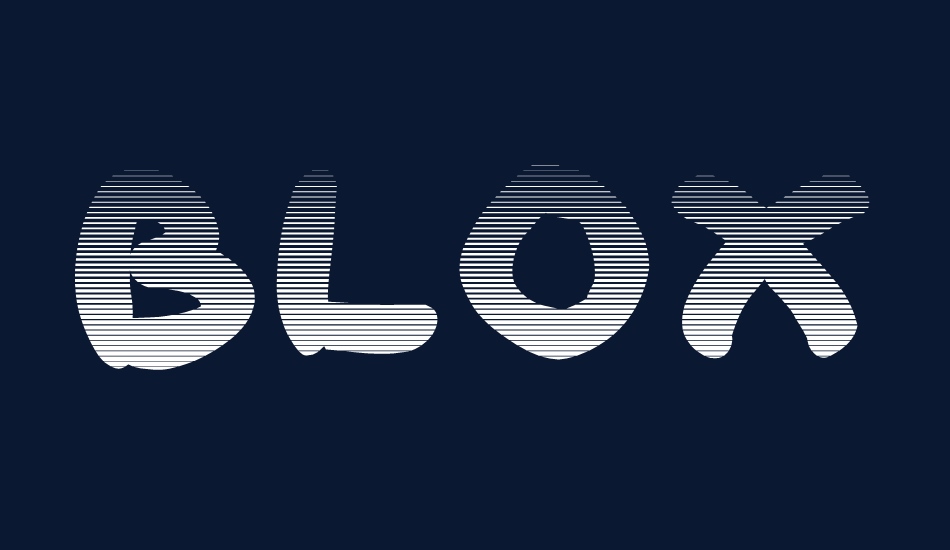 Bloxxy font big