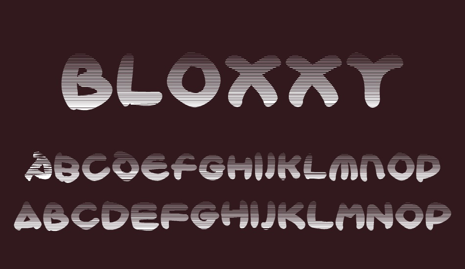 Bloxxy font