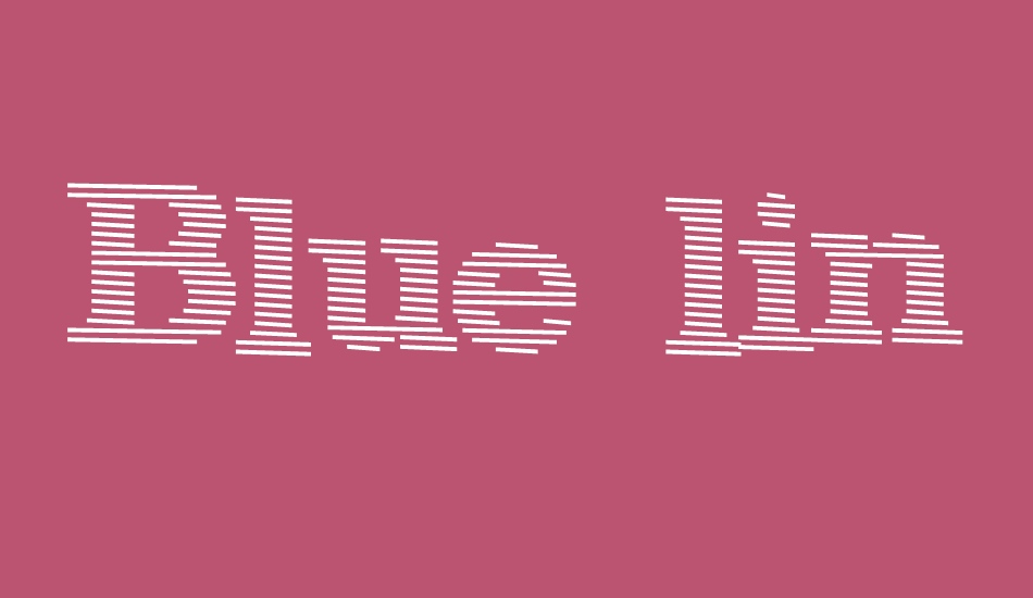 Blue lines font big