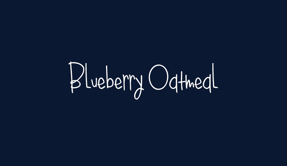 Blueberry Oatmeal font big