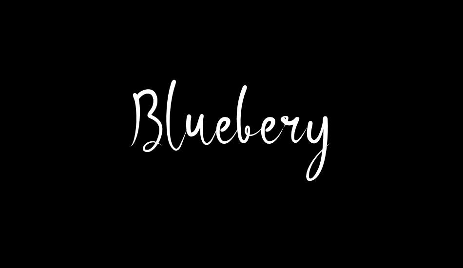 Bluebery font big