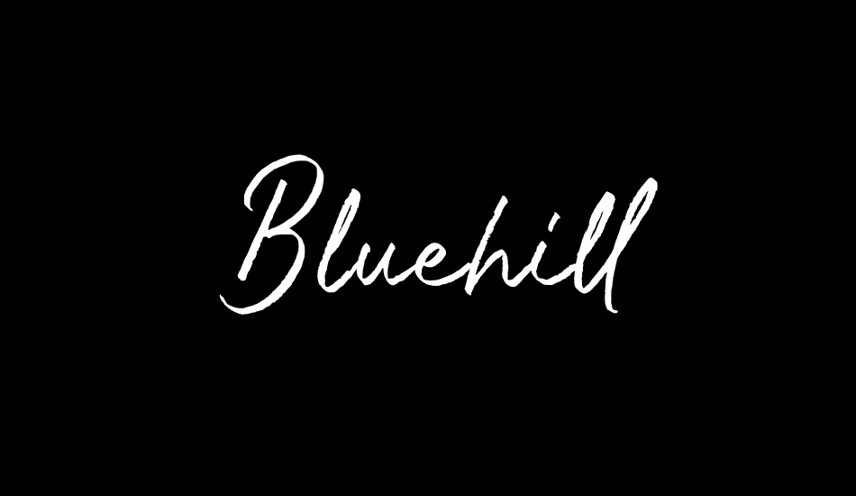 Bluehill font big