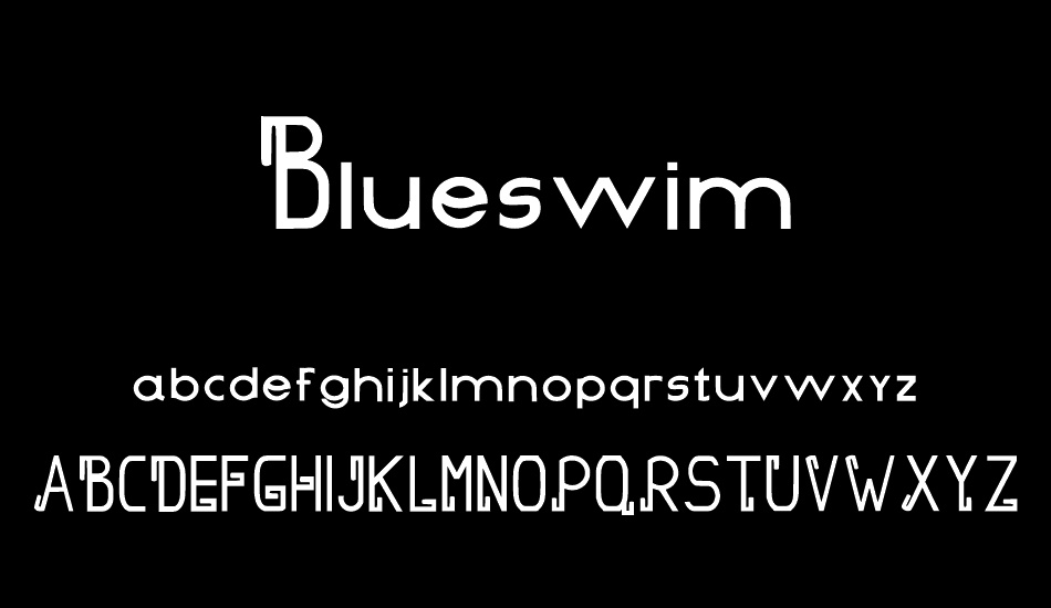 Blueswim font