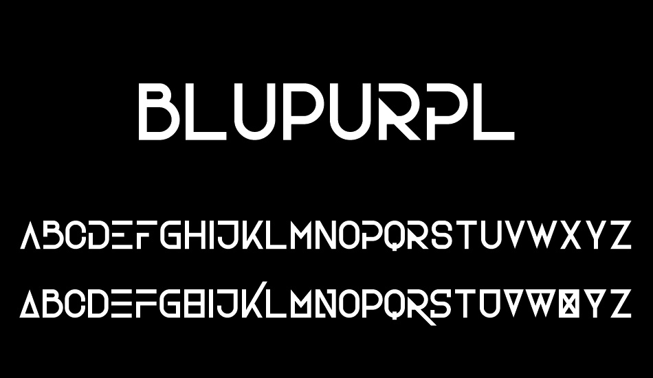 BluPurpl font