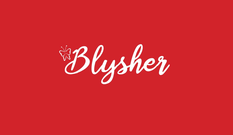 Blysher font big