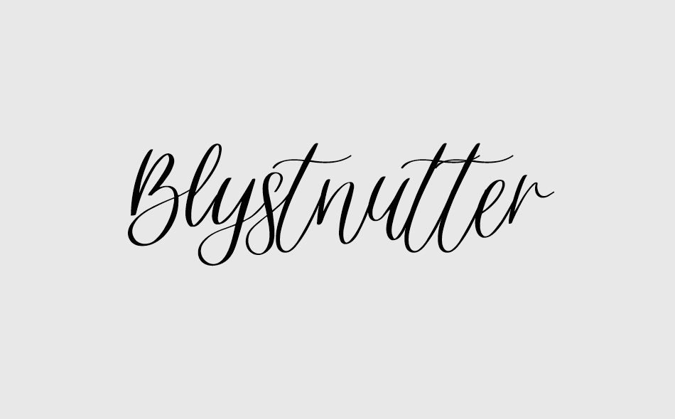 Blystnutter font big