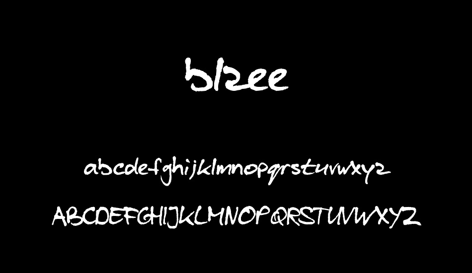 blzee font