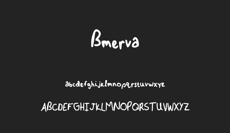 Bmerva font